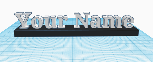 Custom name Plate